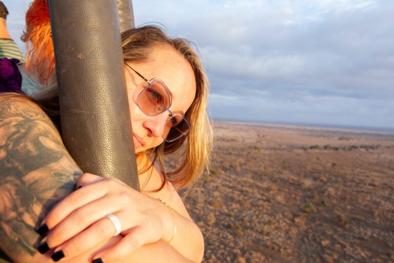 Meagan Hot air balloon over Savanah